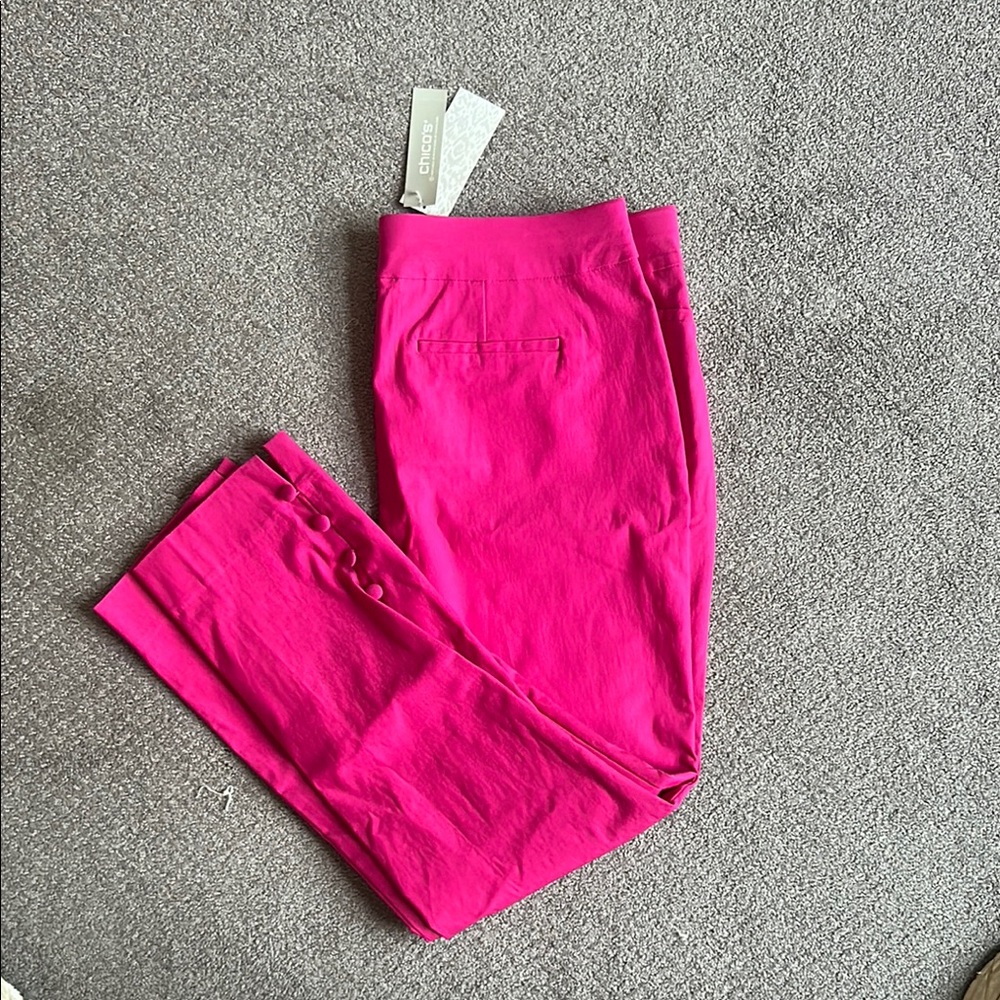 Chico's Fuchsia Slim Leg Pants